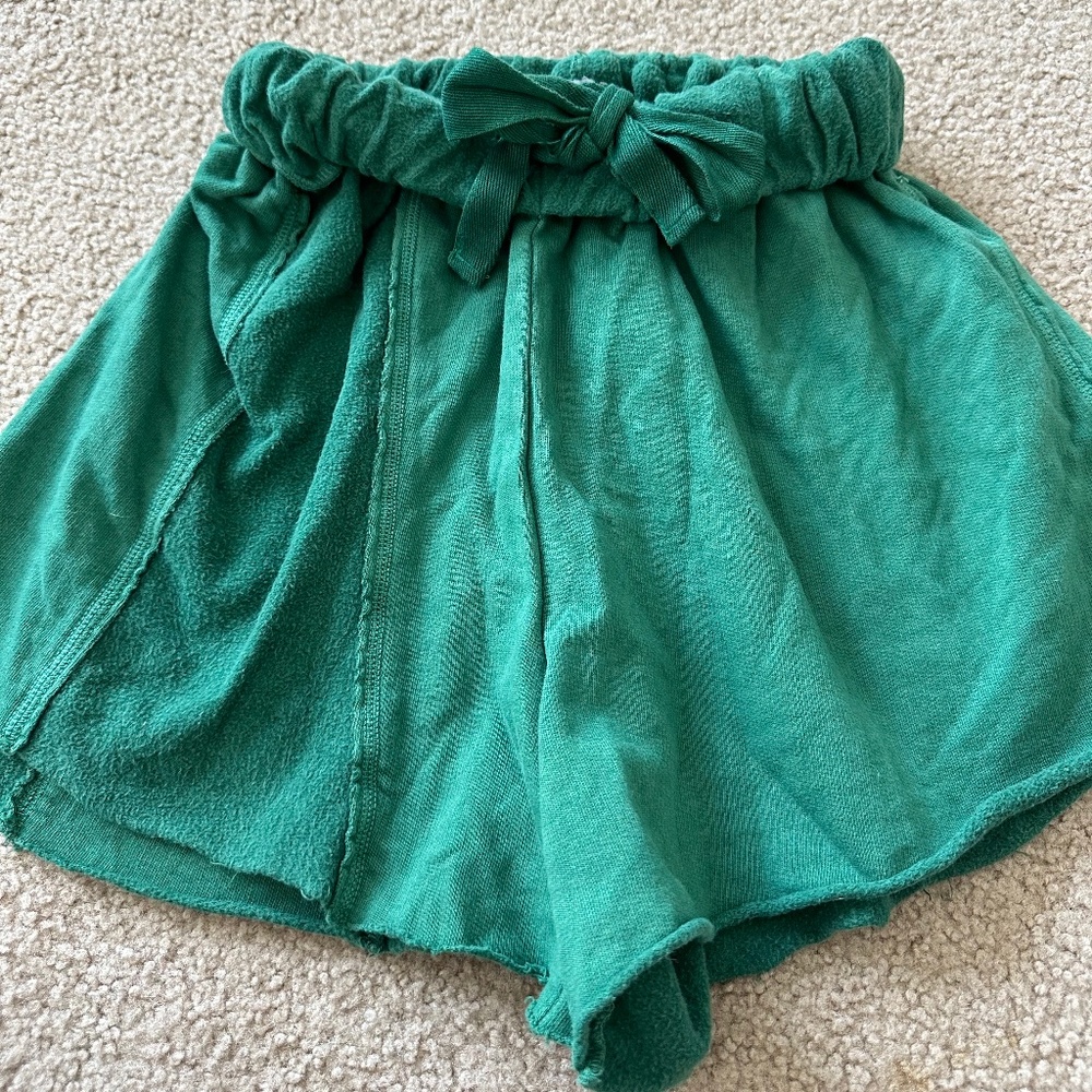 Urban Outfitters Green Fleece Shorts size S
